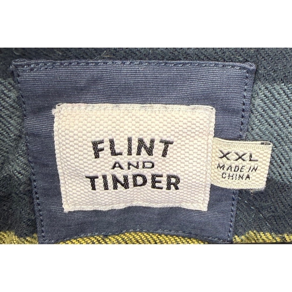 Huckberry Flint and Tinder Quilted Shirt Jacket Navy Size XXL Heritage Utility - Picture 8 of 13